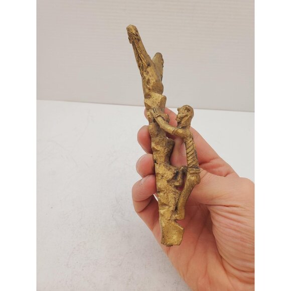 Vintage Brass man climbing tree Brass- home Decor- handmade Art- Design-… - Picture 9 of 10